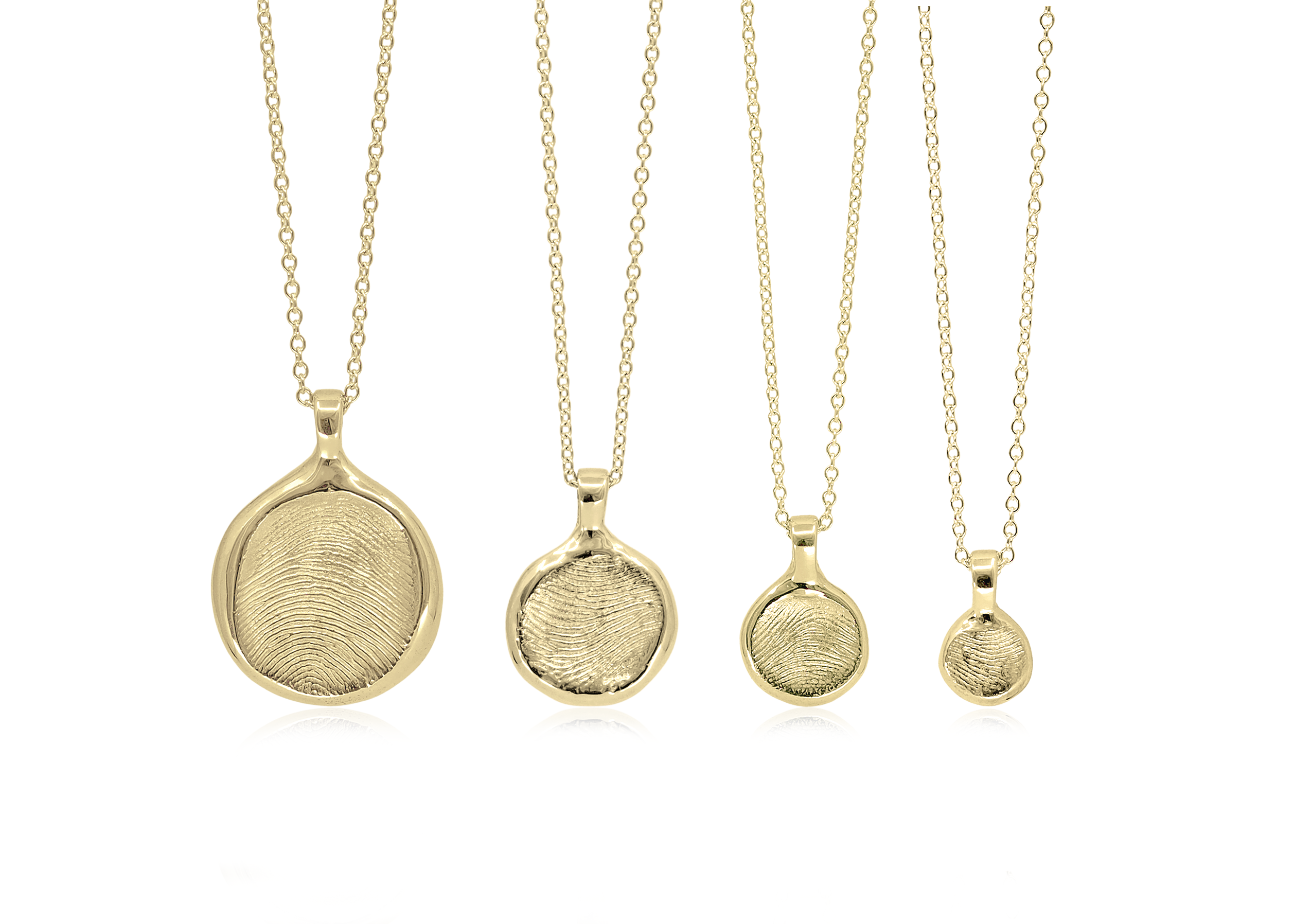 Thumbprint necklace gold discount