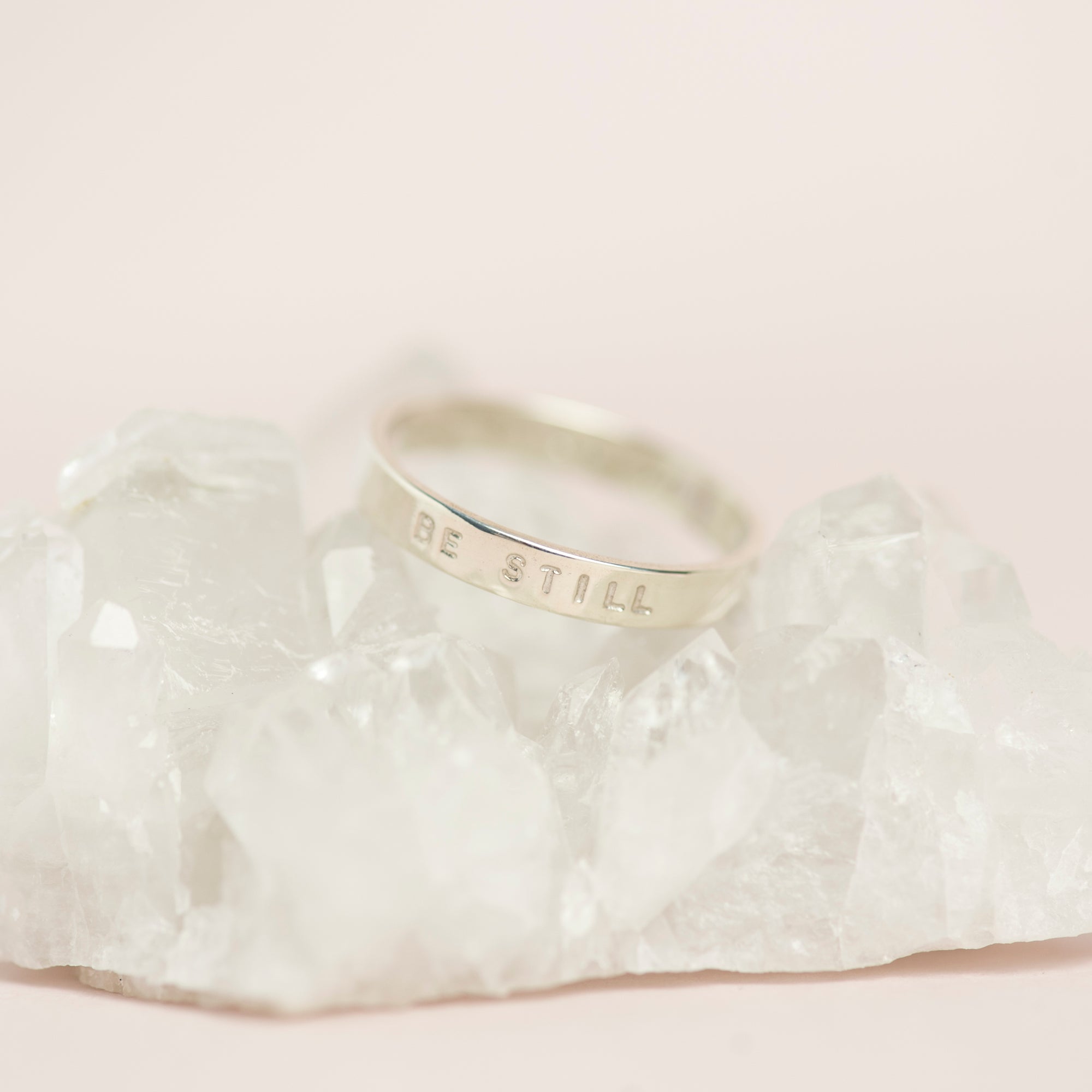 Personalised Stacking Ring in Sterling Silver