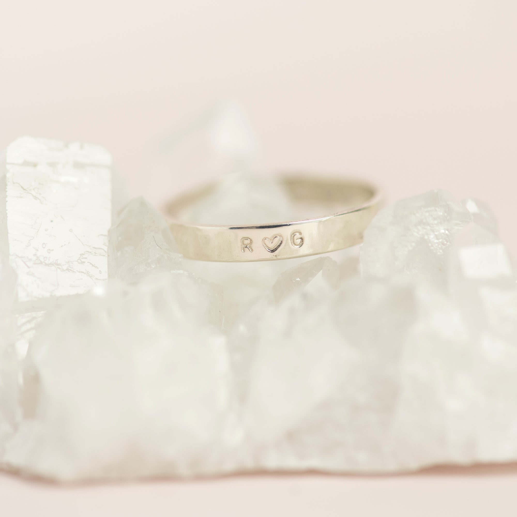 Personalised Stacking Ring in Sterling Silver