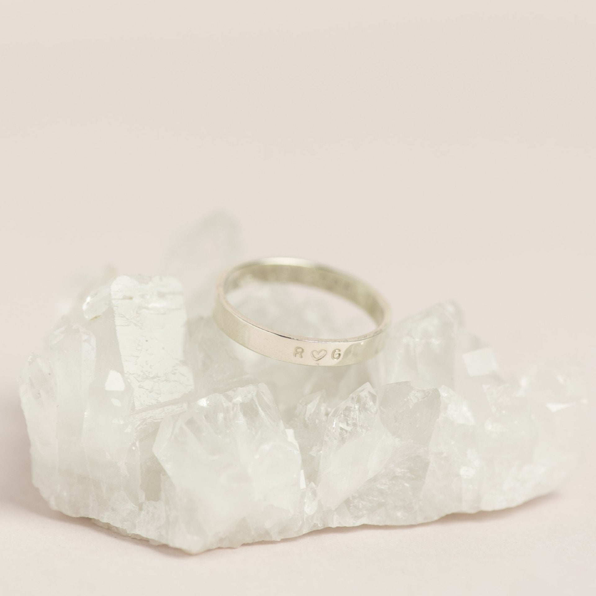 Personalised Stacking Ring in Sterling Silver