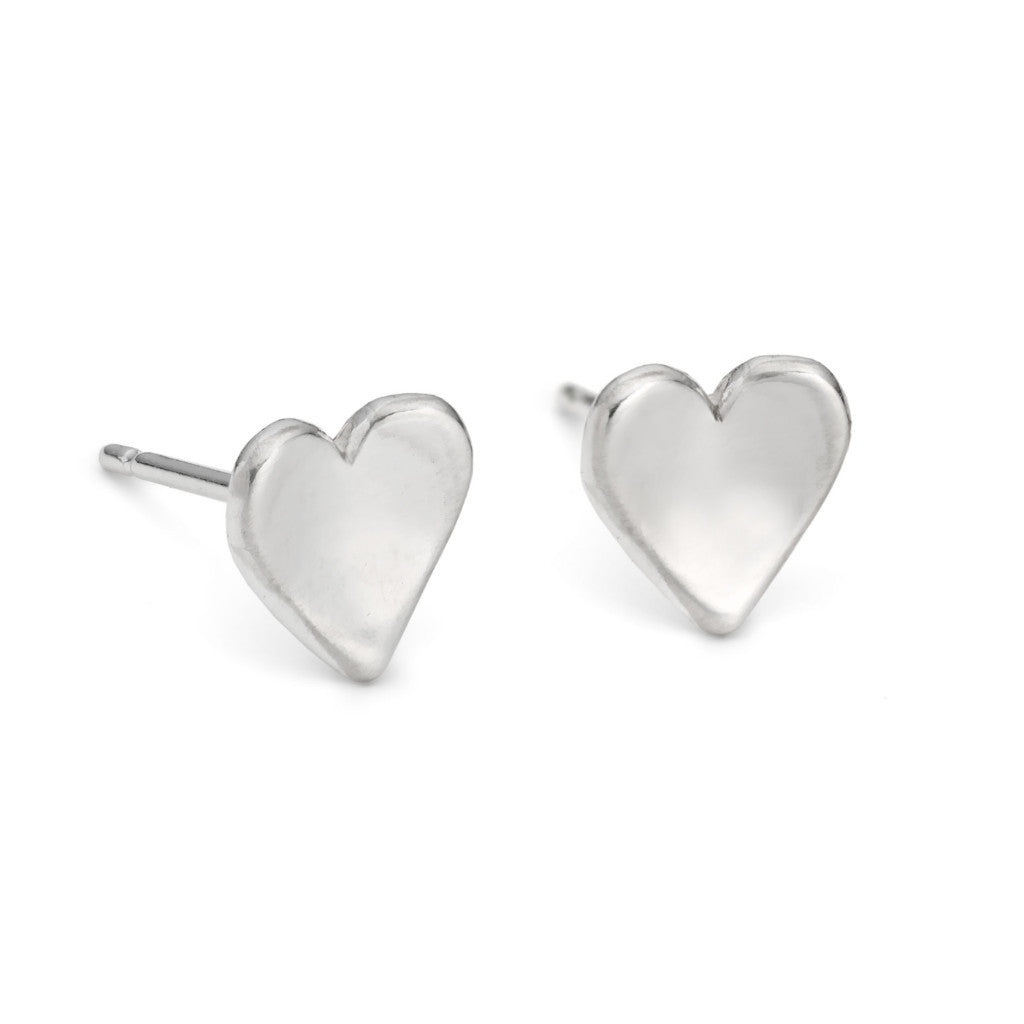 Concave Heart Studs