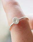 Sterling Silver Engraved Star Ring