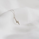 Lightning Bolt Necklace in Sterling Silver