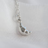 Petite Croissant Necklace in Sterling Silver