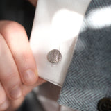 Pet Nose Print Cufflinks in Sterling Silver