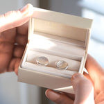 Pet Nose Print Cufflinks in Sterling Silver