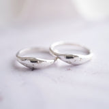 Star Engraved Bubble Signet Ring