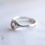 One-of-a-Kind Star Engraved Oval Amazonite Molten Ring