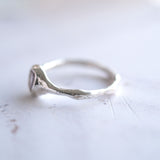 One-of-a-Kind Star Engraved Oval Amazonite Molten Ring