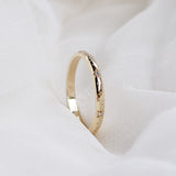 Bellatrix Hand Engraved Diamond Ring in Solid Gold or Platinum