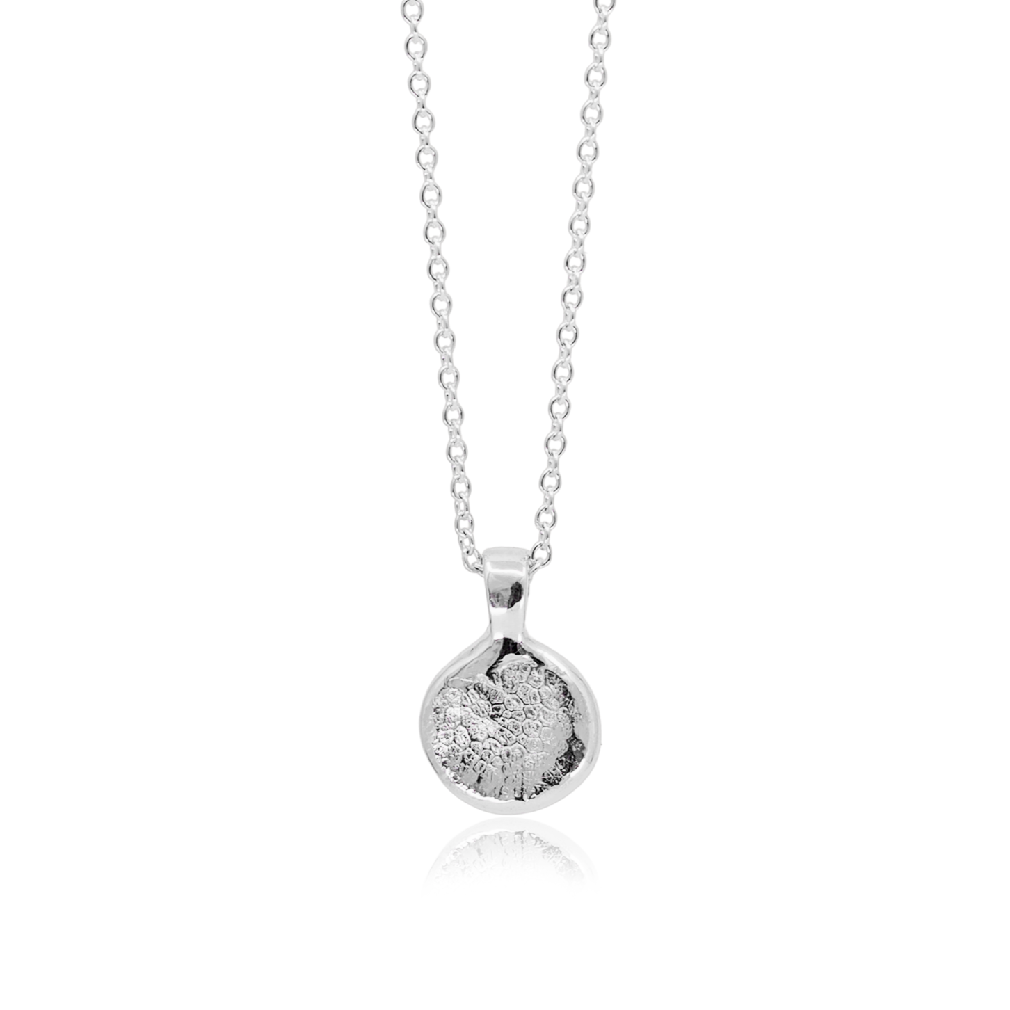 Pet Impression Necklace in Sterling Silver