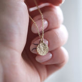 The Darwin - Custom Pet Impression Necklace in Solid Gold