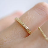 Gold dog nose print ring