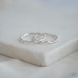 Wavy Stacking Ring in Sterling Silver