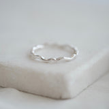 Wavy Stacking Ring in Sterling Silver