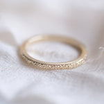 Gold dog nose print ring