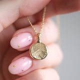 Fingerprint Necklace in Solid Gold