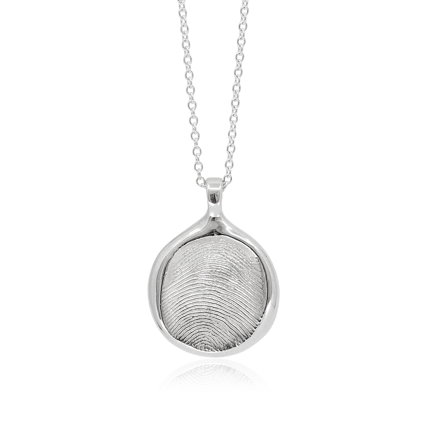 Fingerprint Necklace in Sterling Silver