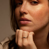 Venus Hand Engraved Diamond Ring in Solid Gold or Platinum