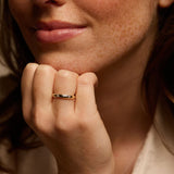 Venus Hand Engraved Diamond Ring in Solid Gold or Platinum
