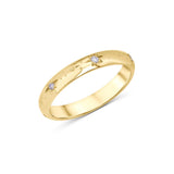 Venus Hand Engraved Diamond Ring in Solid Gold or Platinum