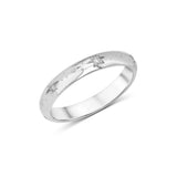 Venus Hand Engraved Diamond Ring in Solid Gold or Platinum