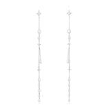 Vega Falling Star Earrings in Sterling Silver