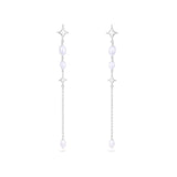 Astra Star Earrings in Sterling Silver