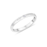 Bellatrix Hand Engraved Diamond Ring in Solid Gold or Platinum