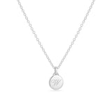 Mini Personalised Initial Necklace in Sterling Silver