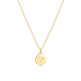 Personalised Initial Necklace in Solid Gold