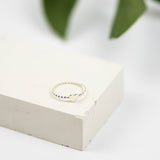 Sterling Silver Heart Stacking Ring