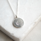 Diamond Initial Necklace in Solid Gold