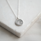 Diamond Initial Necklace in Solid Gold