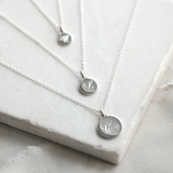 Diamond Initial Necklace in Solid Gold