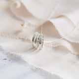 Hand Engraved Star Constellation Necklace in Sterling Silver
