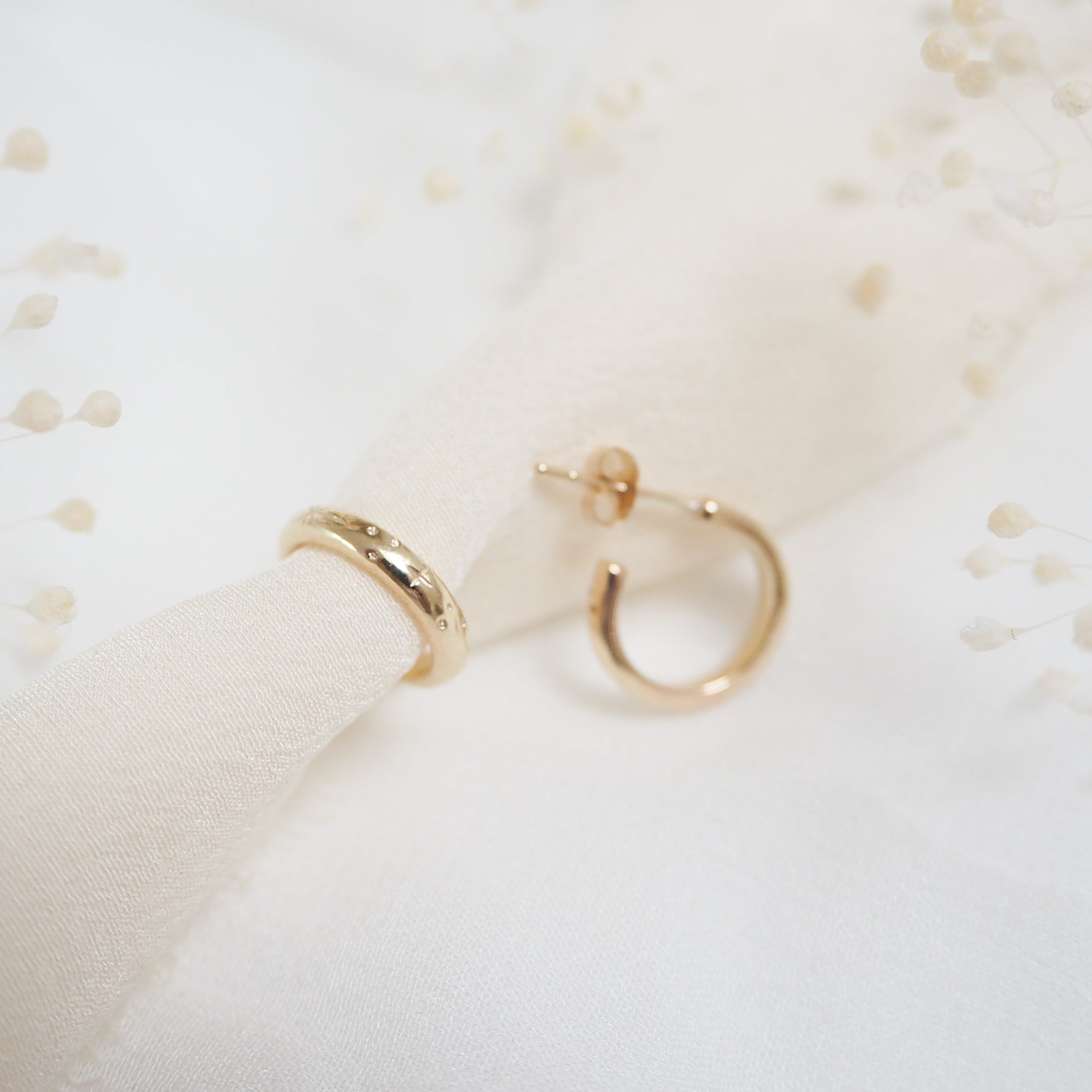 Huggie Hoop Earrings in Solid 9ct Gold