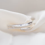 Large Hand Engraved Star Hoop Earrings in Sterling Silver