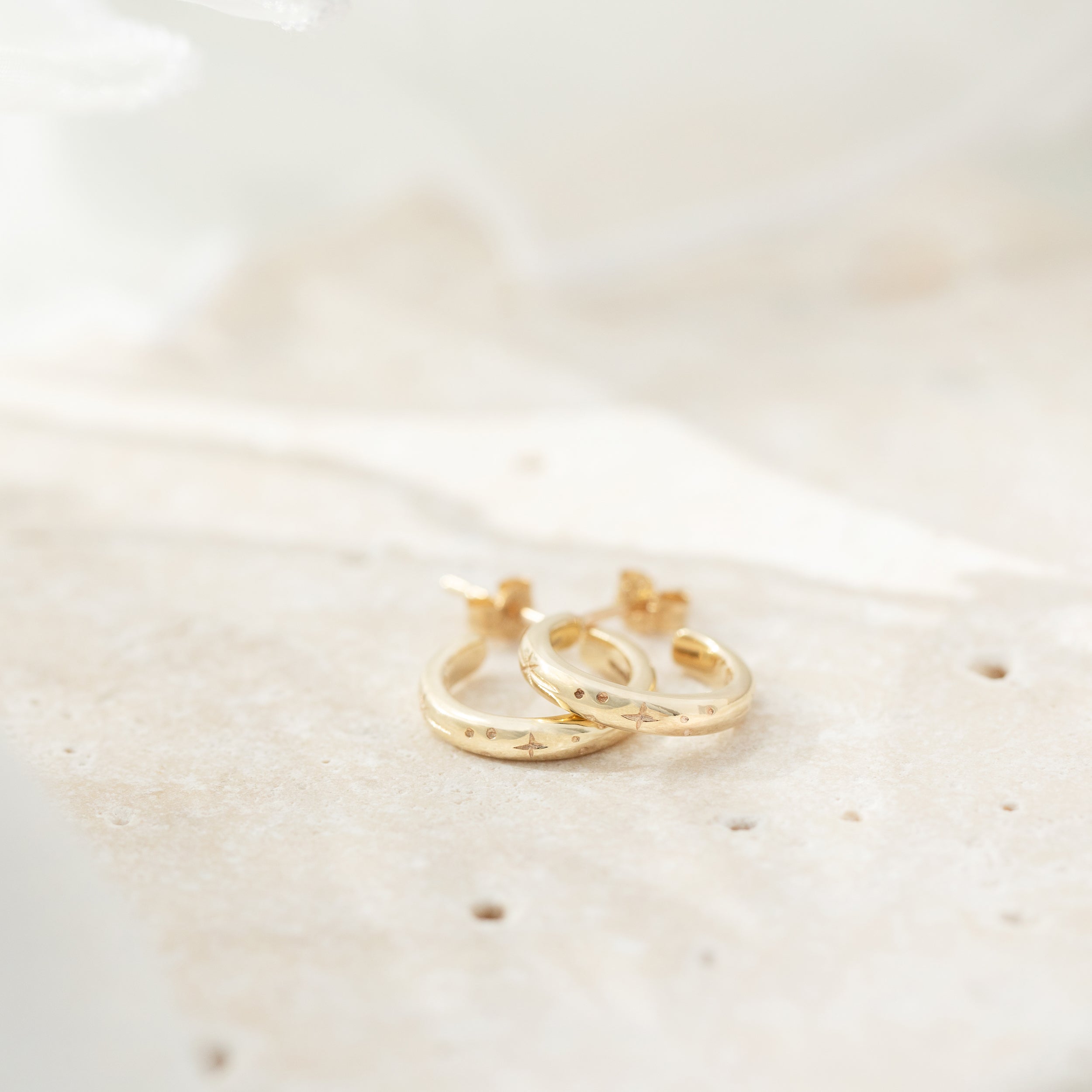 Huggie Hoop Earrings in Solid 9ct Gold