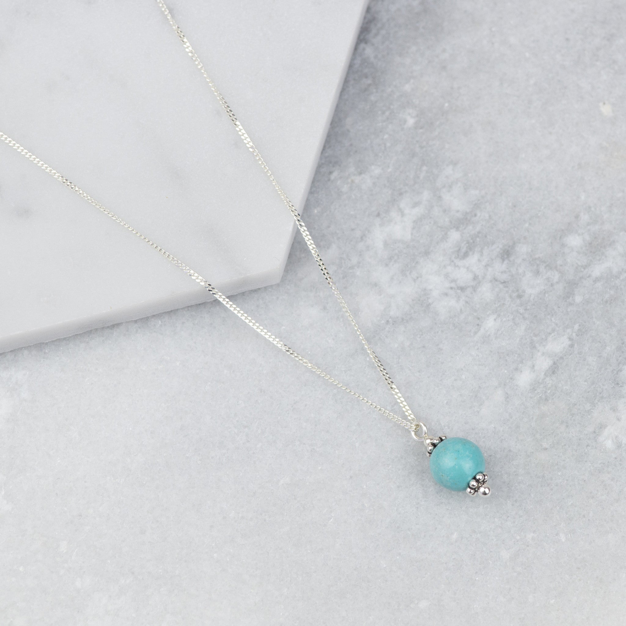 Sterling Silver Turquoise Necklace