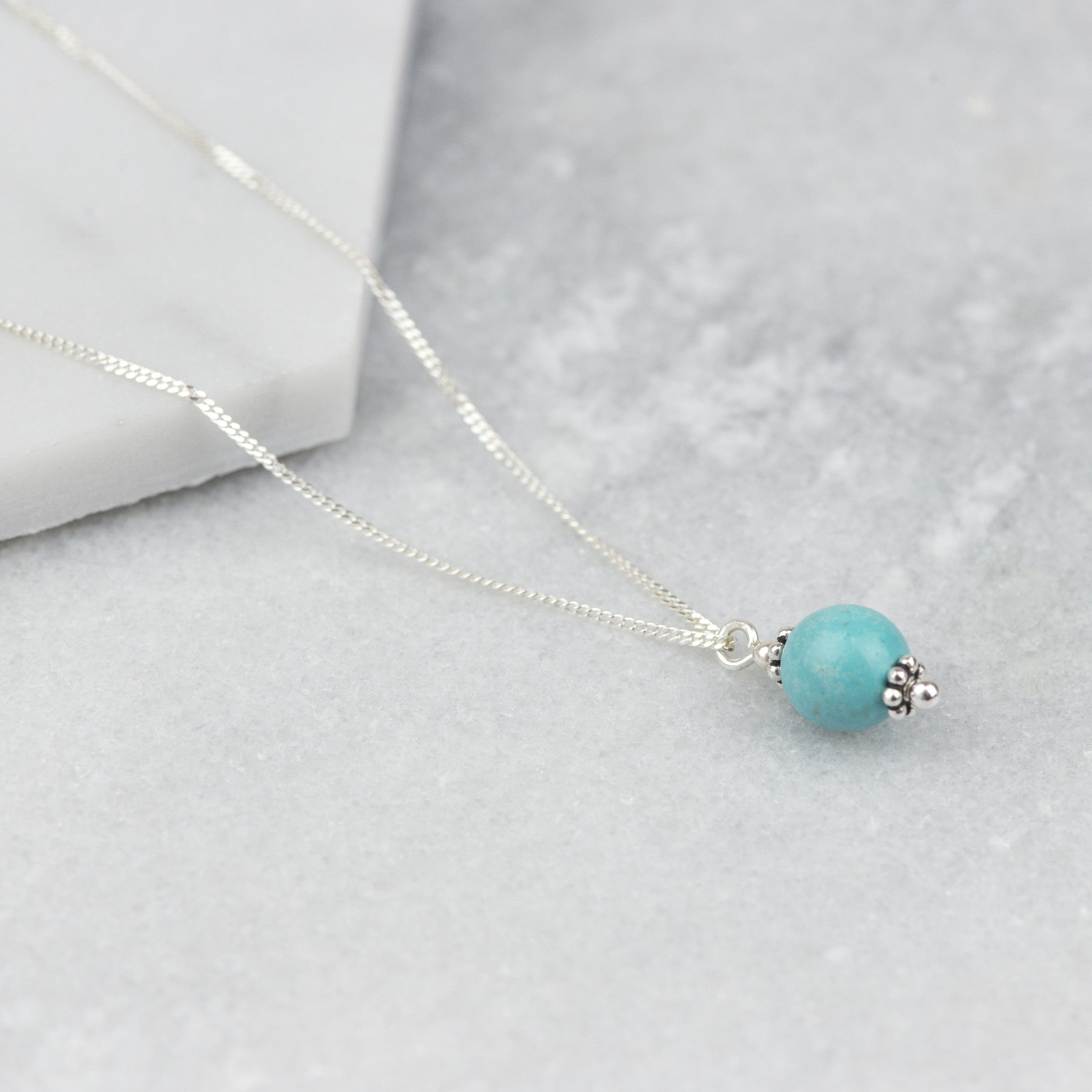 Sterling Silver Turquoise Necklace