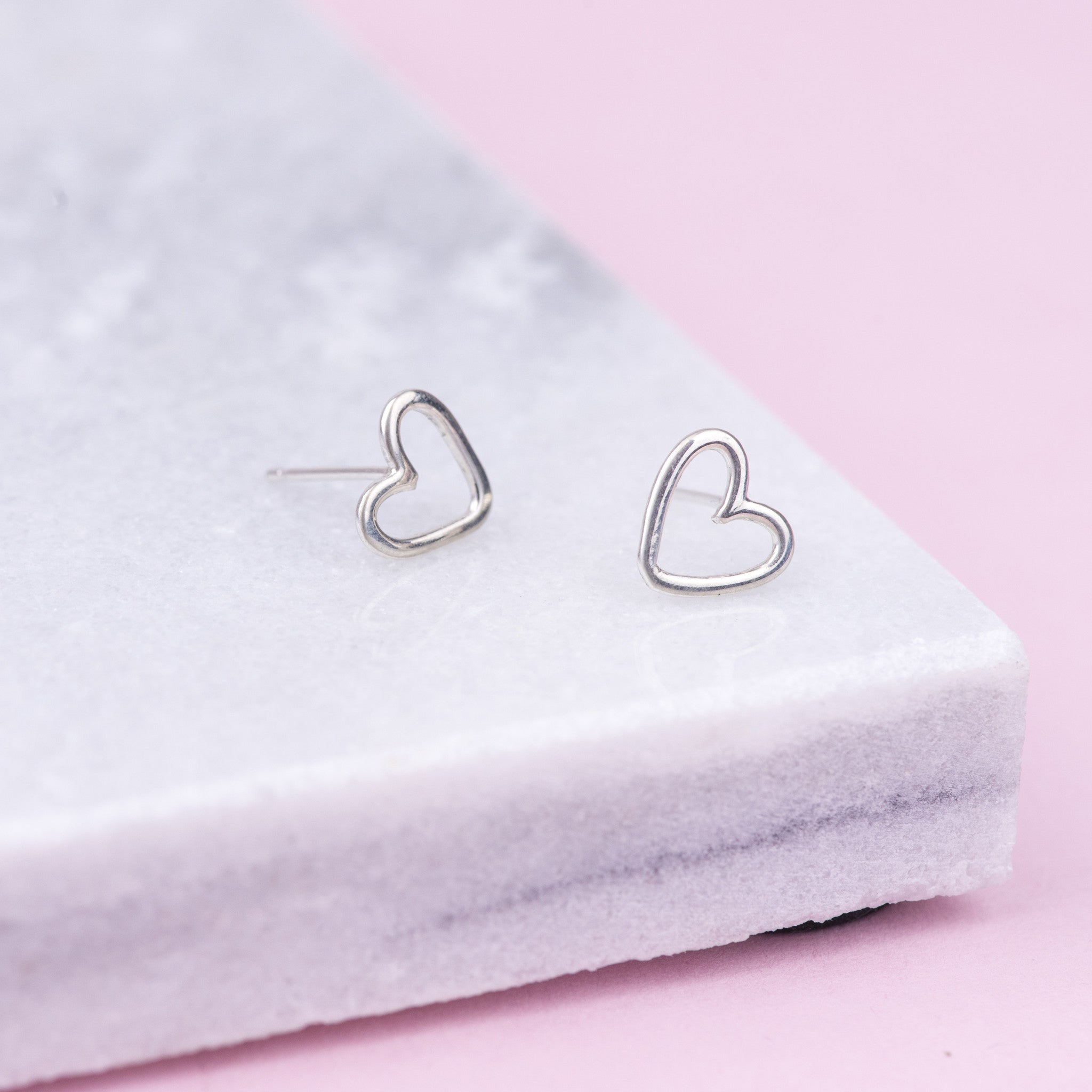 Sterling Silver Heart Earrings