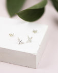 Sterling Silver Bee Earrings