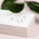 Tiny Dot Stud Earrings
