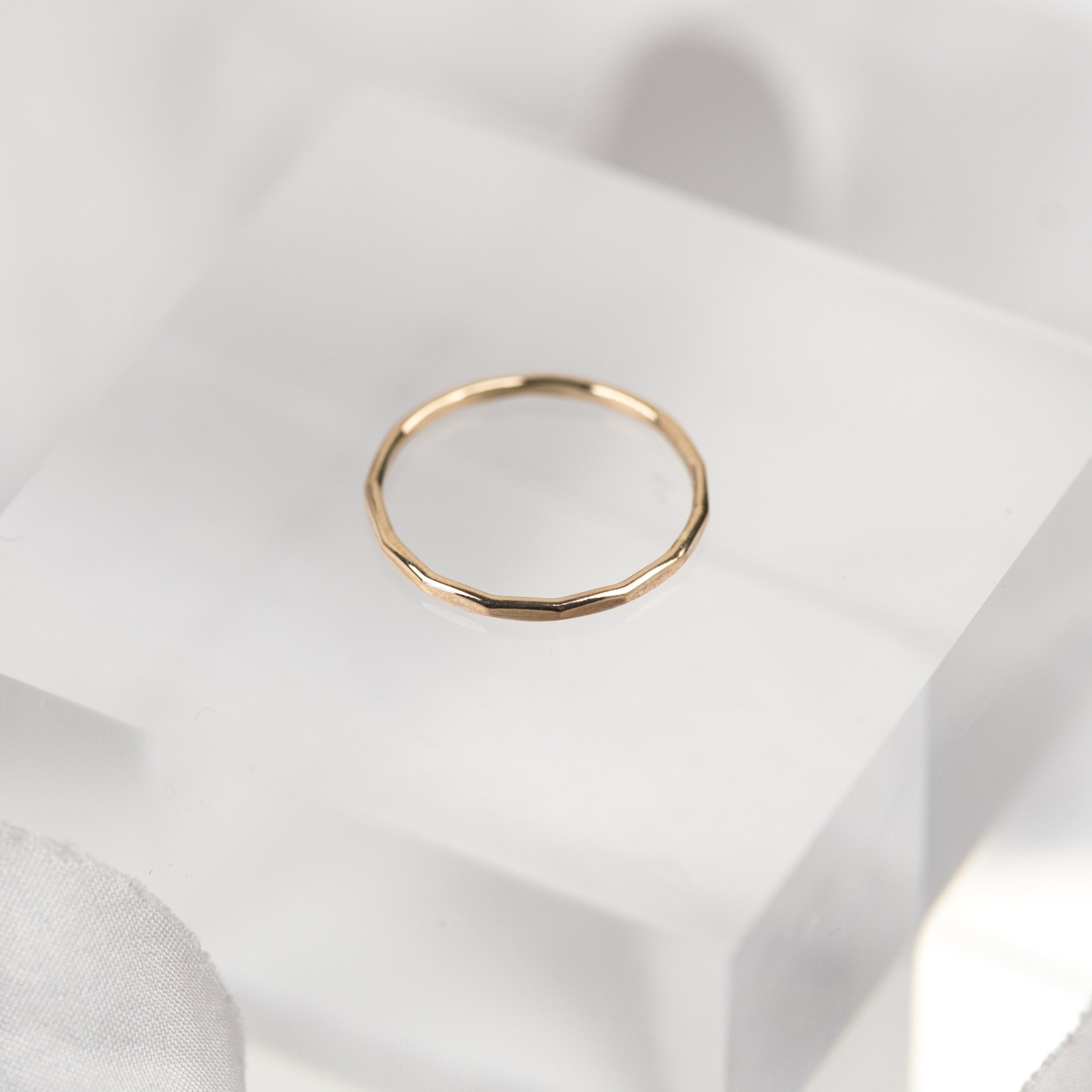 Rose gold stacking ring