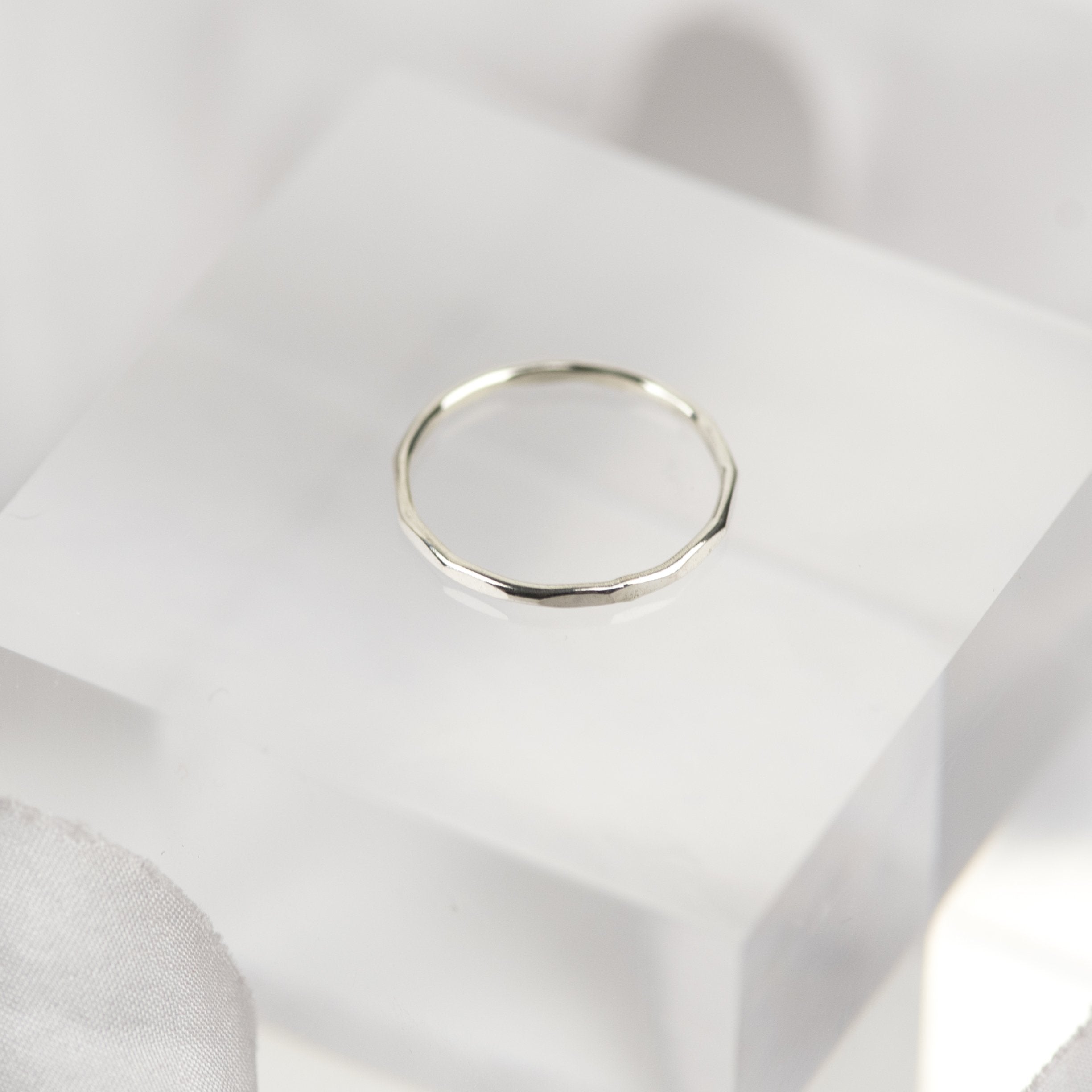 White Gold Stacking Ring