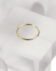 Yellow gold stacking ring