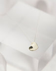 Solid White Gold Heart Necklace