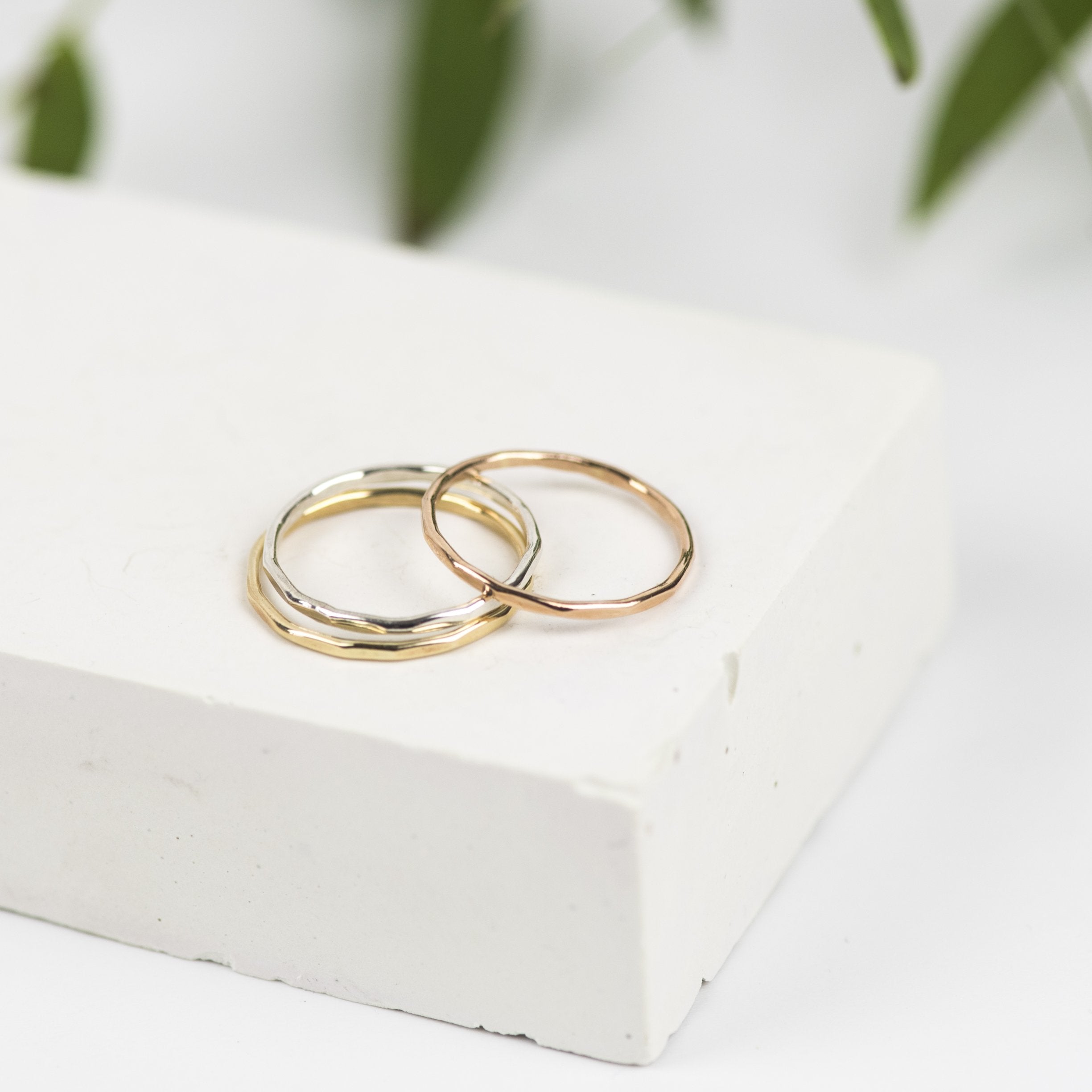 Dainty Gold Stacking Rings
