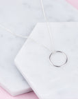 Sterling Silver Karma Necklace